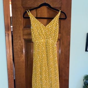 Yellow and white long long dress!